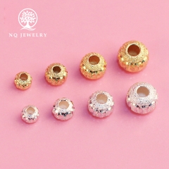 Charm bạc bi tròn họa tiết