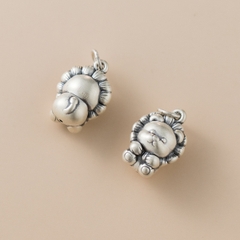 Charm bạc hình sư tử dễ thương treo