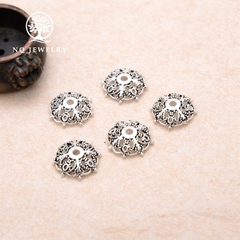 Charm bạc chụp hạt, bọc hạt họa tiết lưới Torus