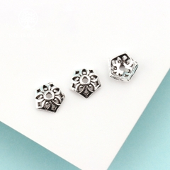 Charm bạc chụp hạt, bọc hạt họa tiết