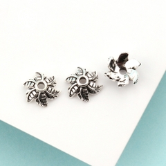 Charm bạc chụp hạt, bọc hạt họa tiết