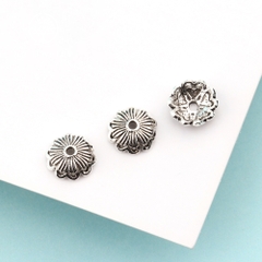 Charm bạc chụp hạt, bọc hạt họa tiết