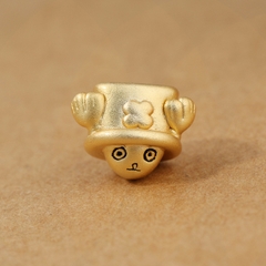 Charm bạc đầu chopper băng mũ rơm one piece xỏ ngang