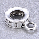 Charm bạc gắn charm treo họa tiết chấm bi