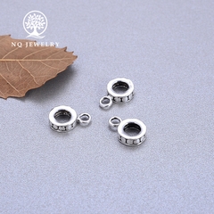 Charm bạc gắn charm treo họa tiết chấm bi
