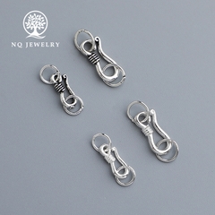 Charm bạc móc khóa kết vòng tay, dây chuỗi