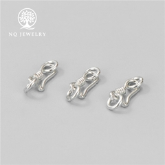 Charm bạc móc khóa kết vòng tay, dây chuỗi
