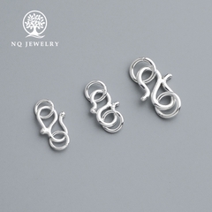 Charm bạc khóa chữ S