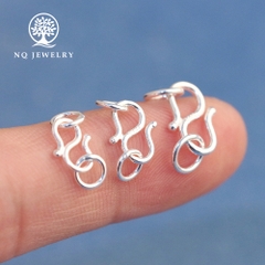 Charm bạc khóa chữ S