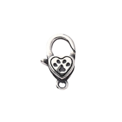 Charm bạc ổ khóa hình trái tim