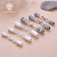 Khóa bạc cho vòng tay hoặc dây chuyền handmade