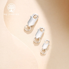 Charm bạc mạ vàng móc khóa kết vòng tay, dây chuỗi