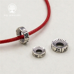 Charm bạc chặn hạt lục tự minh chú