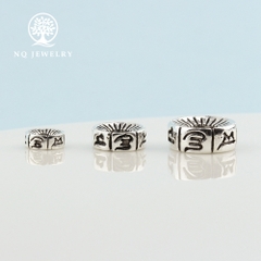 Charm bạc chặn hạt lục tự minh chú