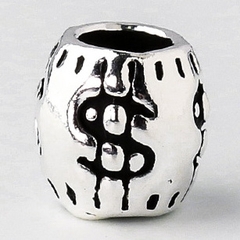 Charm bạc túi tiền xỏ ngang