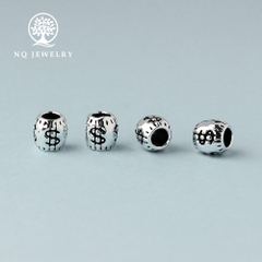 Charm bạc túi tiền xỏ ngang