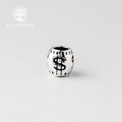 Charm bạc túi tiền xỏ ngang
