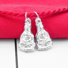 Charm bạc Quan Âm lớn treo