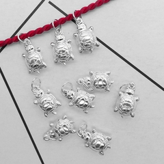 Charm bạc con rùa treo