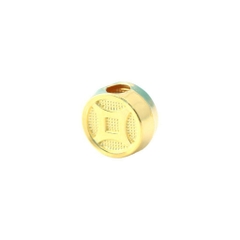 Charm bạc đồng tiền xỏ ngang