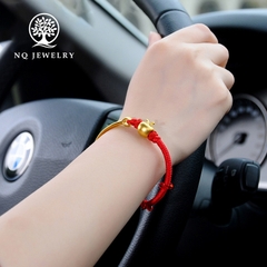Charm bạc trái táo APPLE xỏ ngang