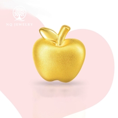 Charm bạc trái táo APPLE xỏ ngang