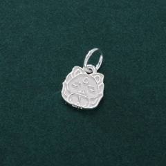 Charm bạc treo mặt dây chuyền hình hồ ly chín đuôi