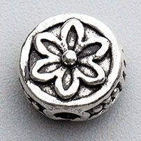 Charm bạc hình hoa