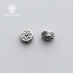 Charm bạc hình hoa