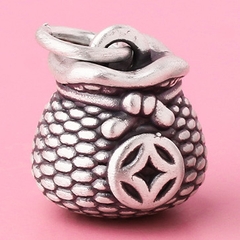 Charm treo hình túi tiền họa tiết đồng tiền
