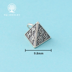 Charm bạc treo tam hợp 12 con giáp