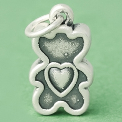 Charm bạc hình cá voi dễ thương treo
