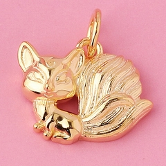 Charm bạc treo hình hồ ly chín đuôi