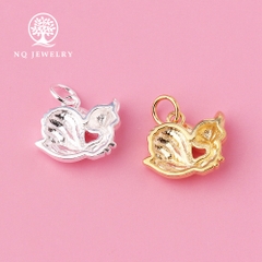 Charm bạc treo hình hồ ly chín đuôi