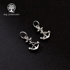 Charm treo mỏ neo bạc thái
