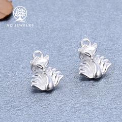 Charm bạc hồ ly treo