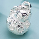 Charm bạc mèo treo