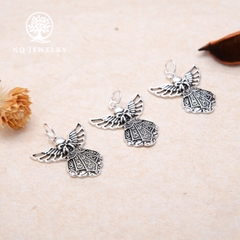 Charm bạc phượng hoàng treo