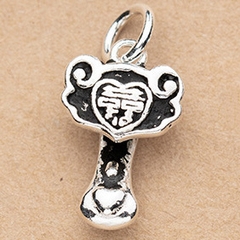 Charm bạc hình ruyi gậy như ý treo