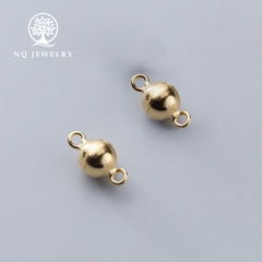 Charm bạc nam châm bạc tròn treo