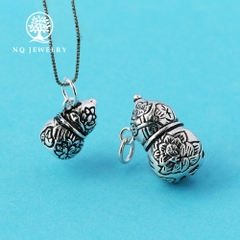 Charm bạc hình hồ lô treo