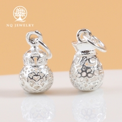 Charm bạc hình túi tiền treo