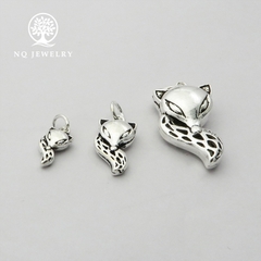 Charm bạc hình hồ ly treo