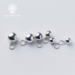 Charm bạc chuông mặt treo