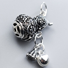 Charm bạc hình hồ lô mặt treo