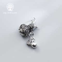 Charm bạc hình hồ lô mặt treo