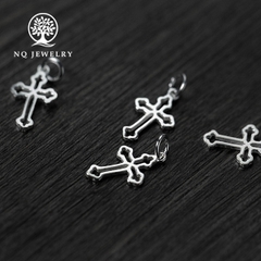 Charm bạc thánh giá mặt treo
