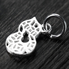 Charm bạc hình hồ lô treo
