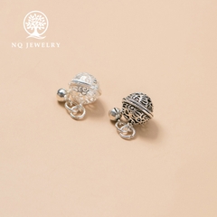 Charm bạc hình chuông mặt treo