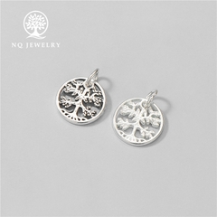 Charm bạc cây trí tuệ treo